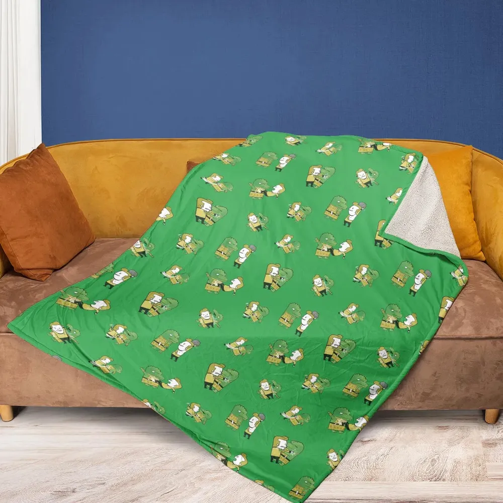 Kirk-Fu With Gorn Star Trek Fleece Blanket - 2