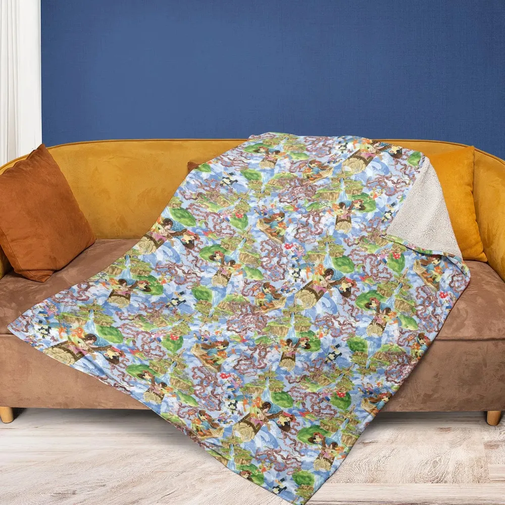 Magic Kingdom Splash Mountain Fleece Blanket - 2