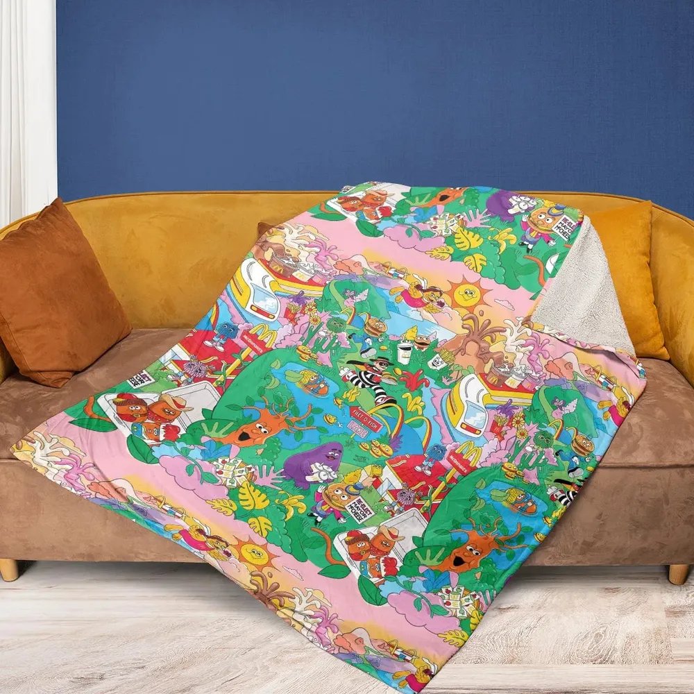 Foodland Mcdonaldland Fleece Blanket - 2