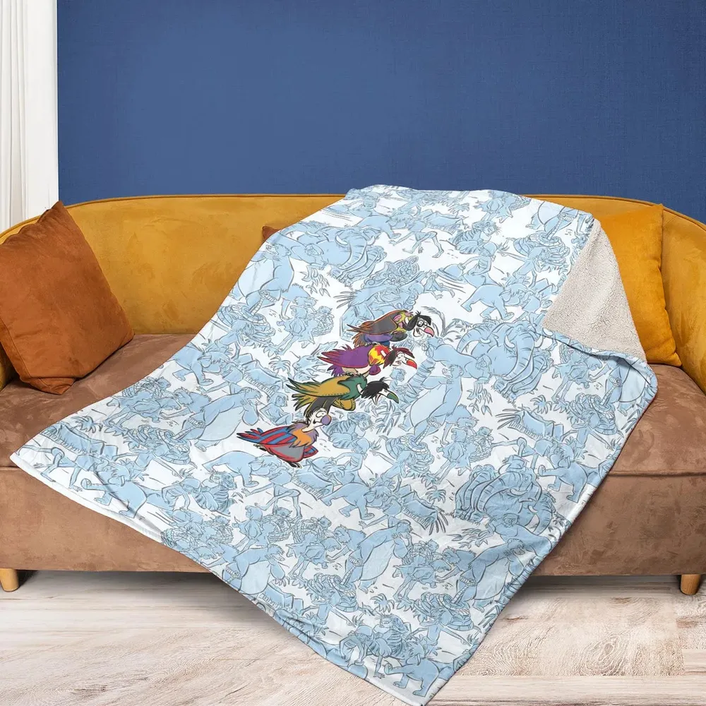 The Vultures The Jungle Book Fleece Blanket - 2