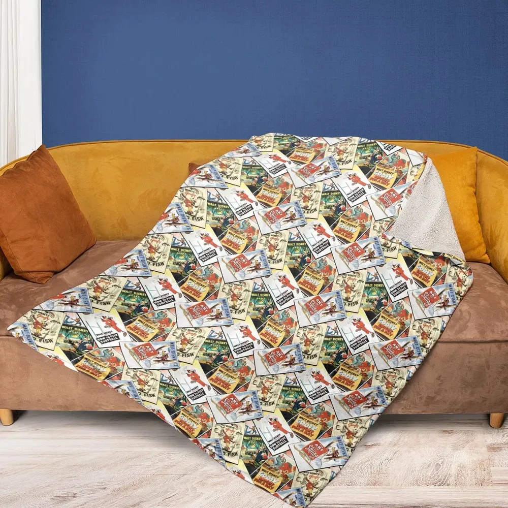 Goofy Vintage Posters Fleece Blanket - 2