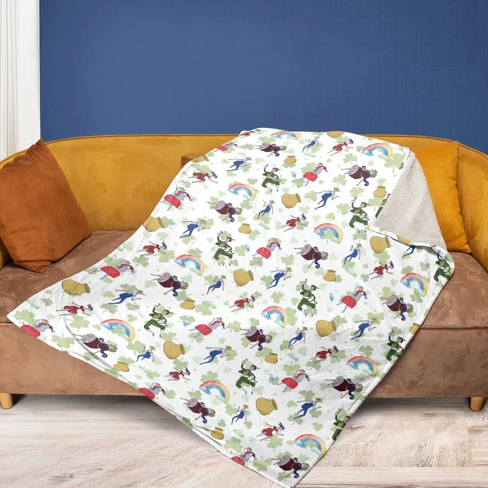 Irish Movie Finian’s Rainbow Characters Fleece Blanket - 2