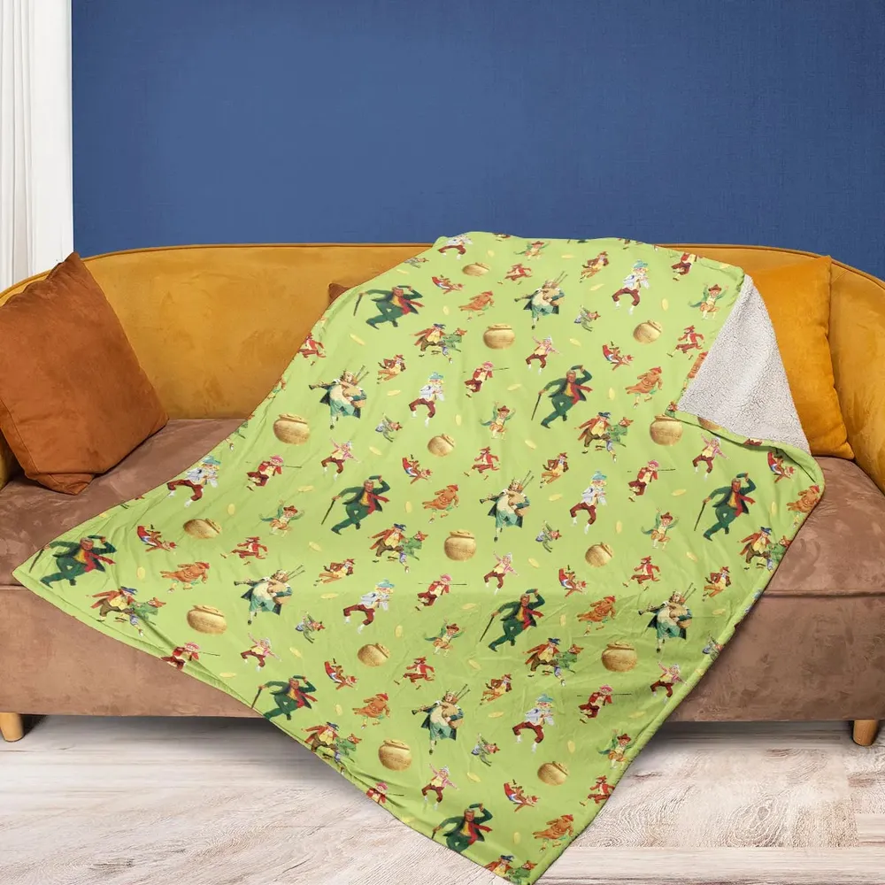 Irish Movie Darby O'Gill Characters Fleece Blanket - 2