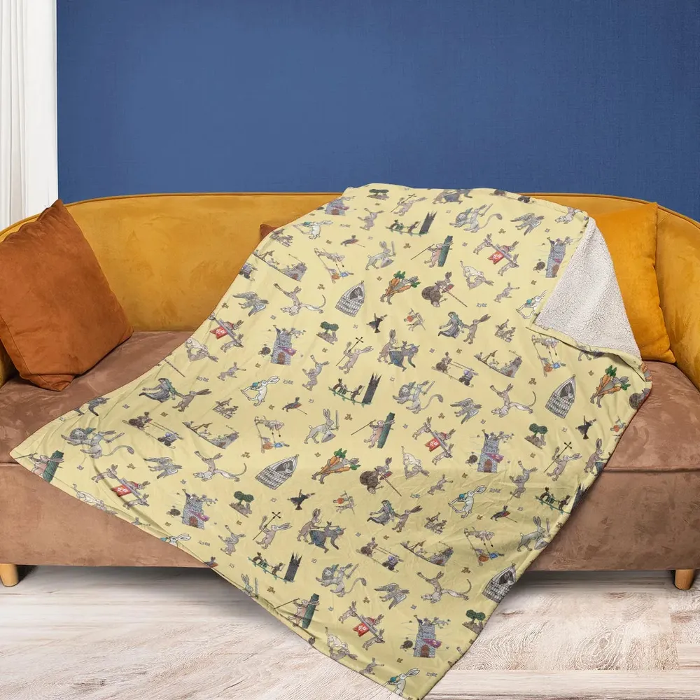 Killer Rabbit The Medieval Marginalia Fleece Blanket - 2