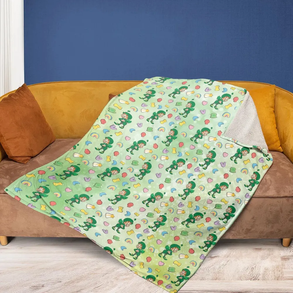 Lucky the Leprechaun Cereal Fleece Blanket - 2