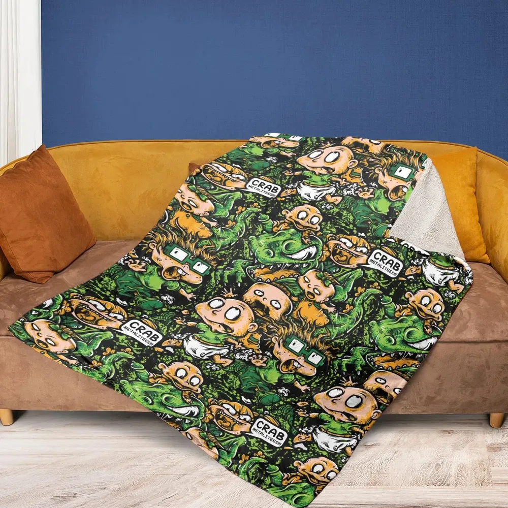Old Skool Saturday Morning Rugrats Fleece Blanket - 2