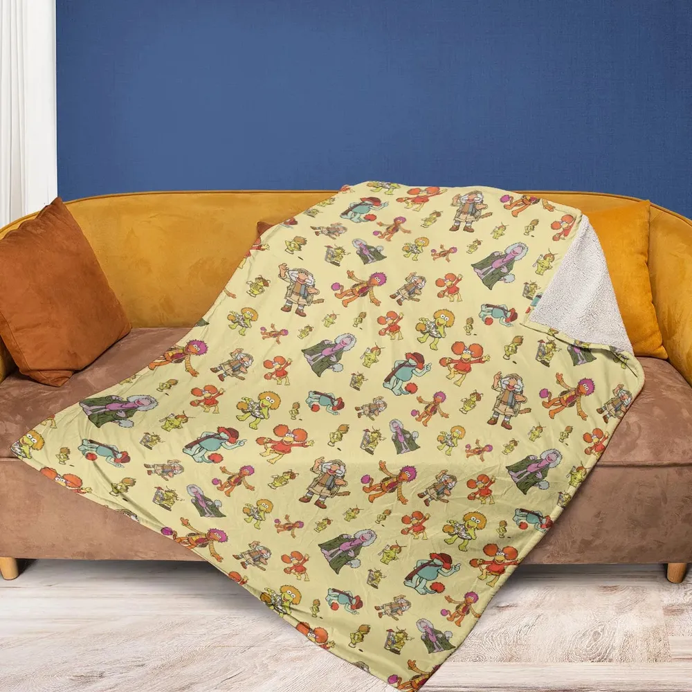 Fraggle Rock Characters Fleece Blanket - 2
