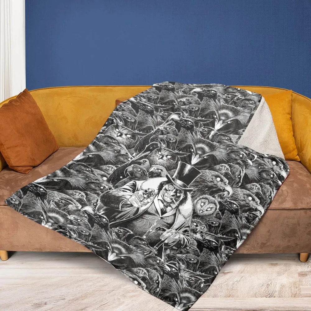 Umbrellas to Underworld Penguin Fleece Blanket - 2