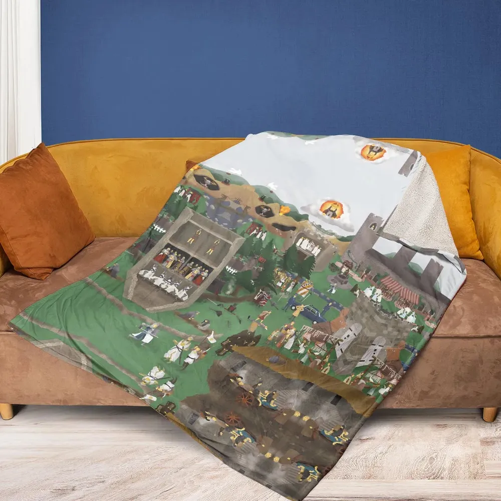 England 932 A.D Monty Python and The Holy Grail Fleece Blanket - 2