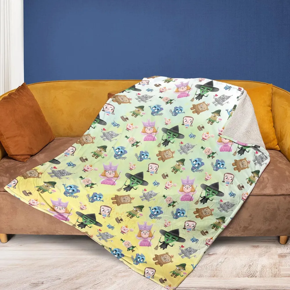 Glinda and Elphaba Meet and Greet Fleece Blanket - 2