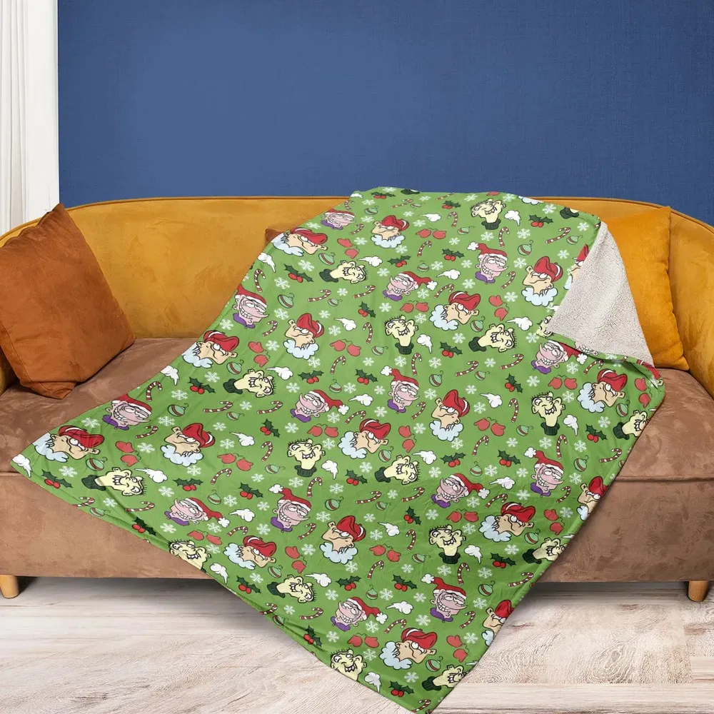 Holiday Mischief Ed Edd n Eddy Fleece Blanket - 2