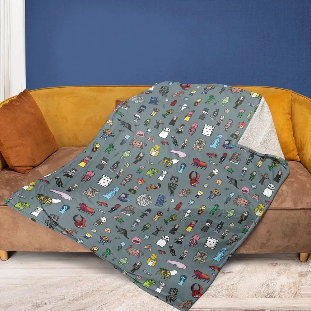 The Races of Doctor Who Fleece Blanket - 2