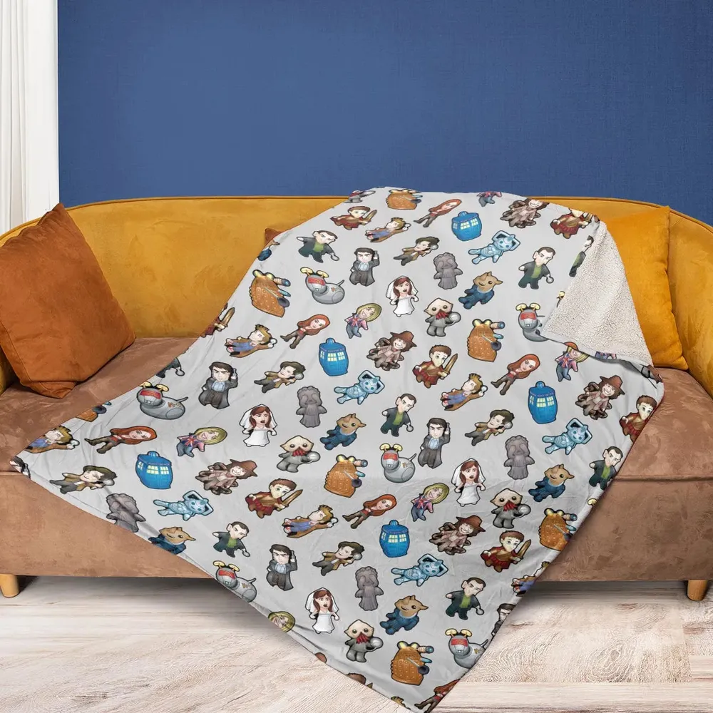 Cartoon Who Doctor Who Fleece Blanket - 2