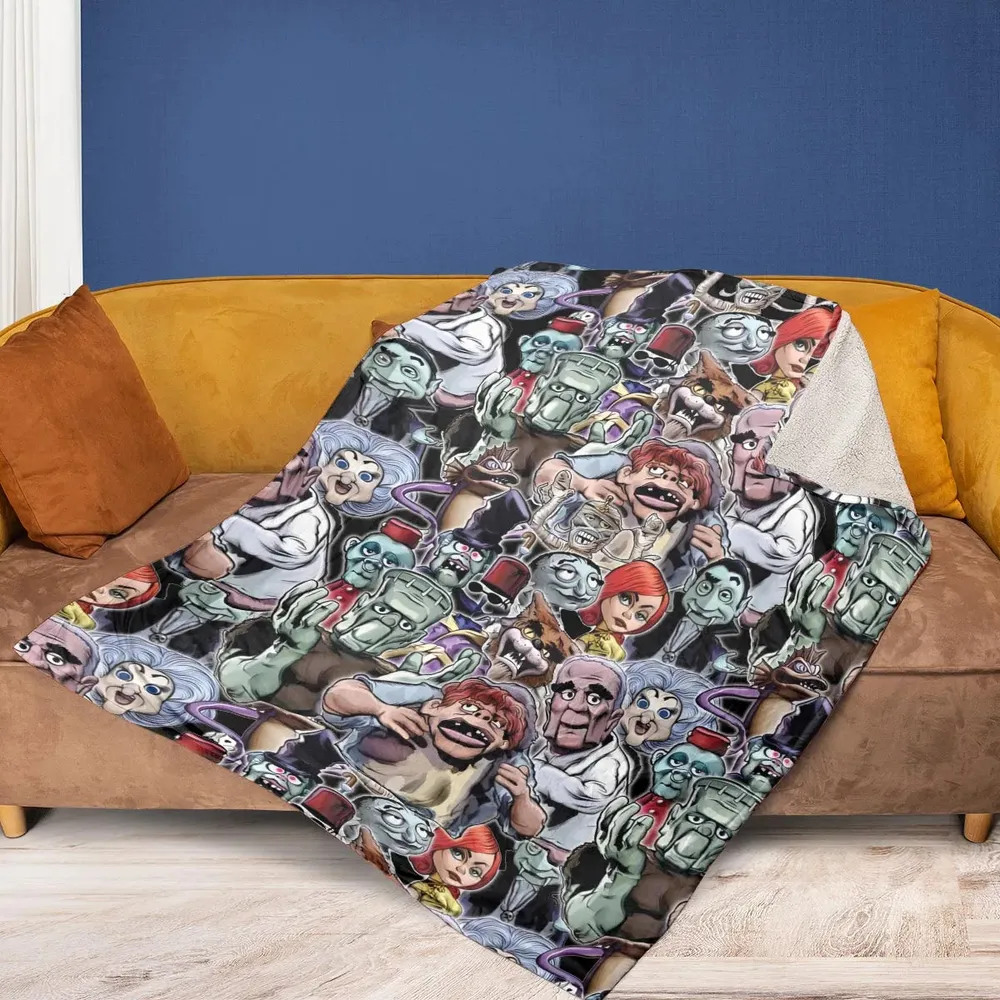 Party Like A Monster Mad Monster Party Fleece Blanket - 2