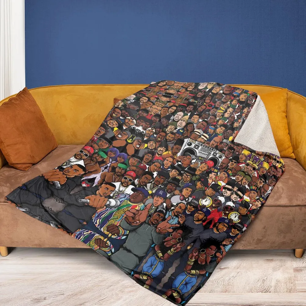 The Golden Age of Hip Hop Fleece Blanket - 2