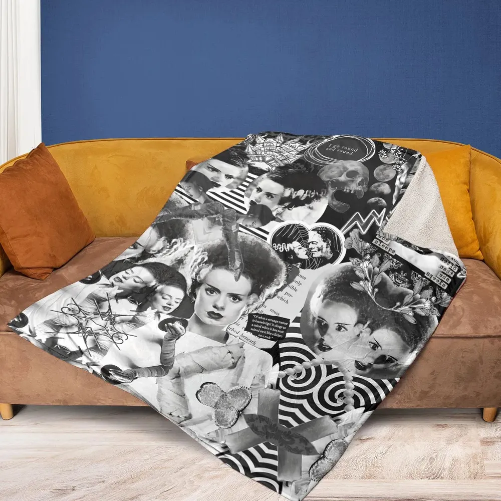 Bride Of Frankenstein Fleece Blanket - 2