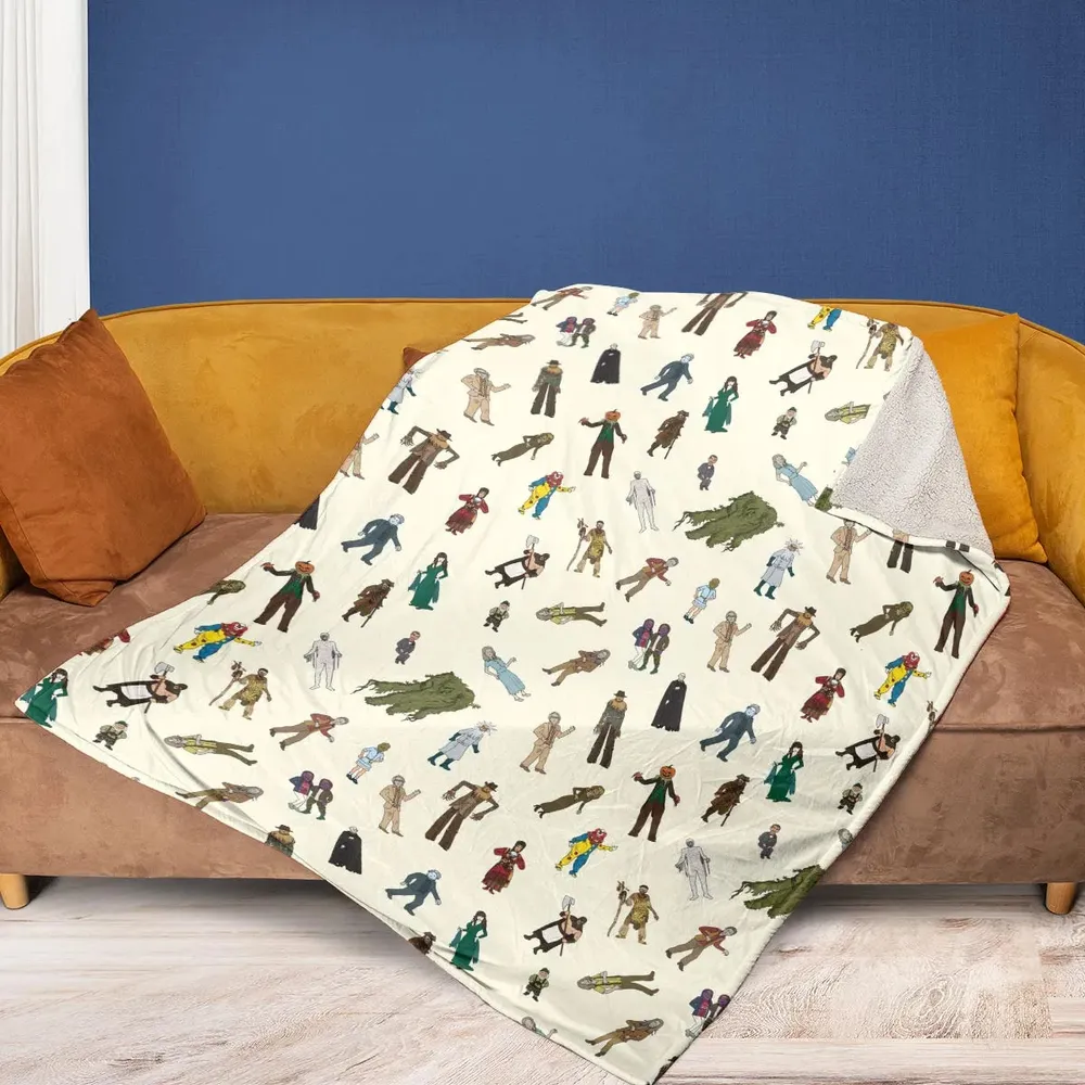 Monster Characters from Goosebumps Fleece Blanket - 2