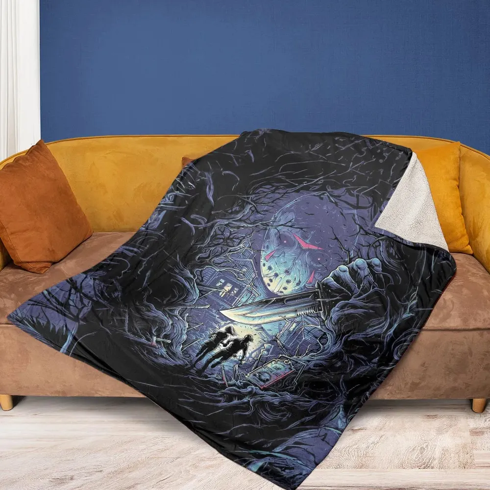 Camp Crystal Chic Friday the 13th Fleece Blanket - 2
