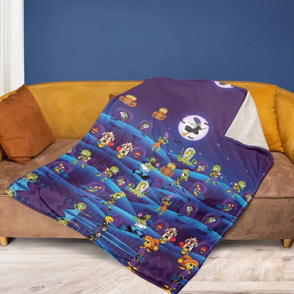 Horror Night The Simpsons Fleece Blanket - 2
