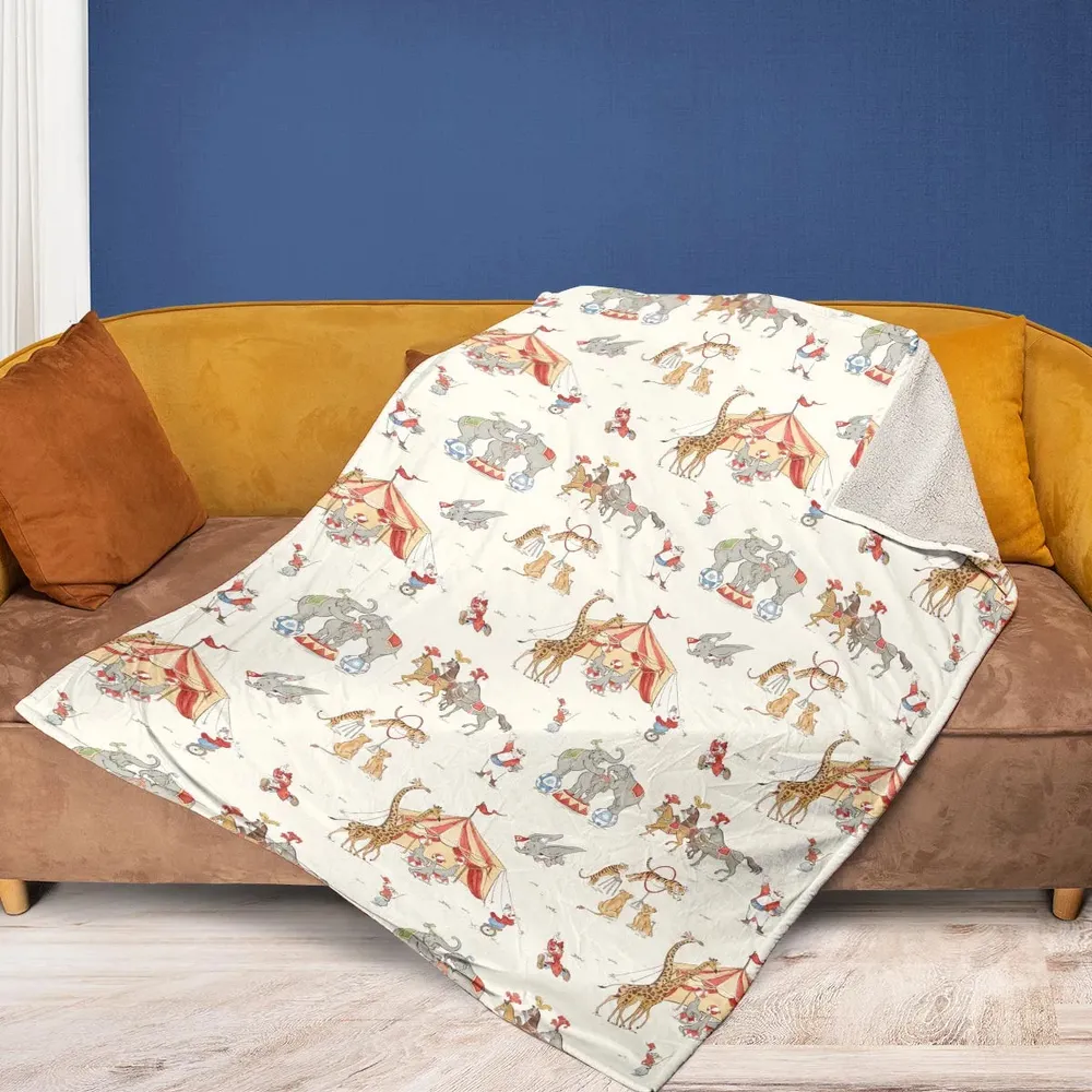 Nostalgic Circus Dumbo Fleece Blanket - 2