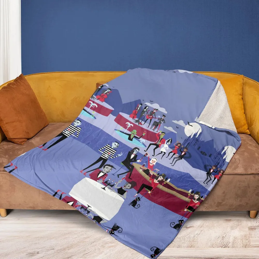 Monster Universal Dance Party Fleece Blanket - 2