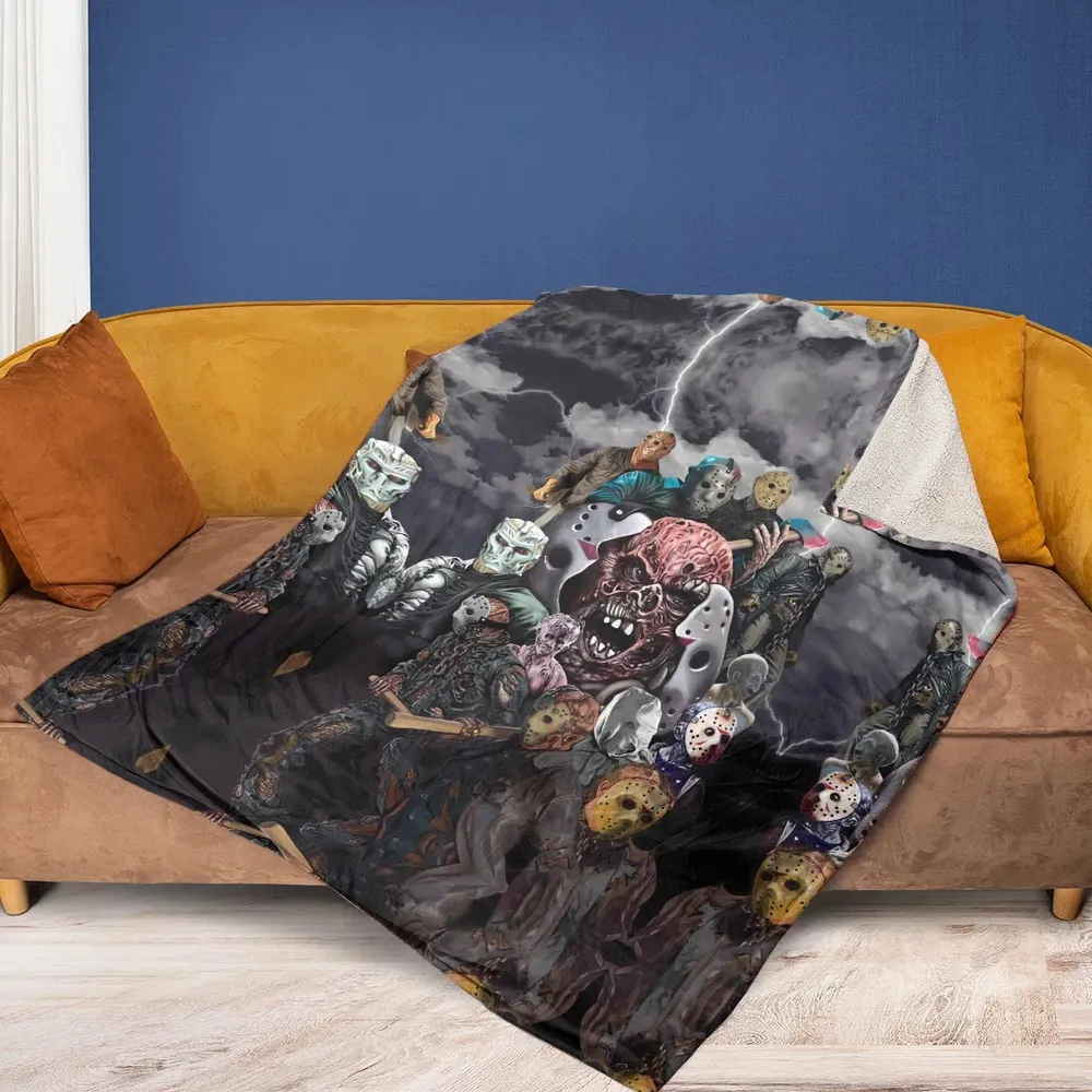Jason Voorhees Evolution Fleece Blanket - 2