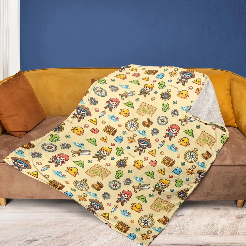 Quest Mode On The Legend of Zelda Fleece Blanket - 2