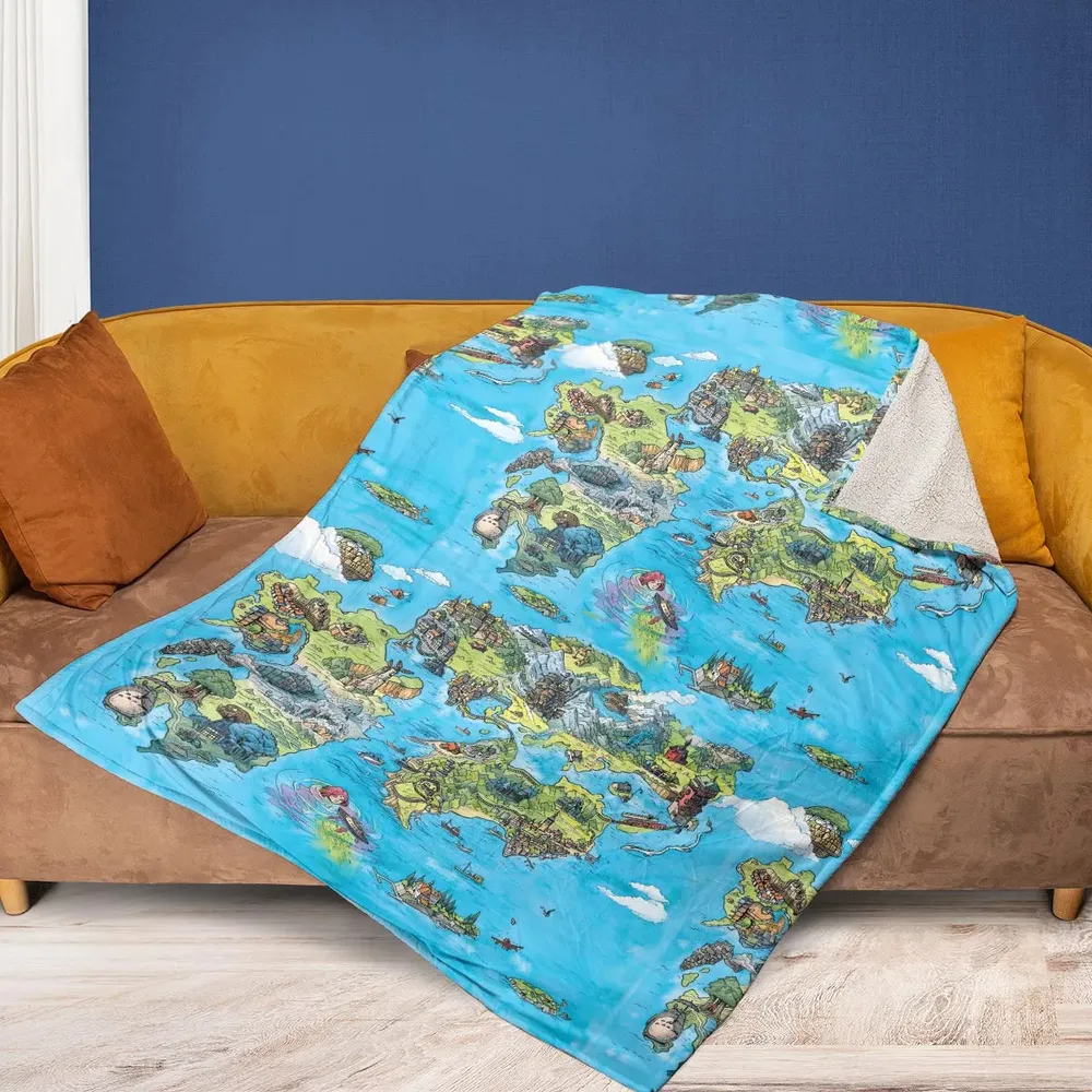 Ghibli Land Fleece Blanket - 2