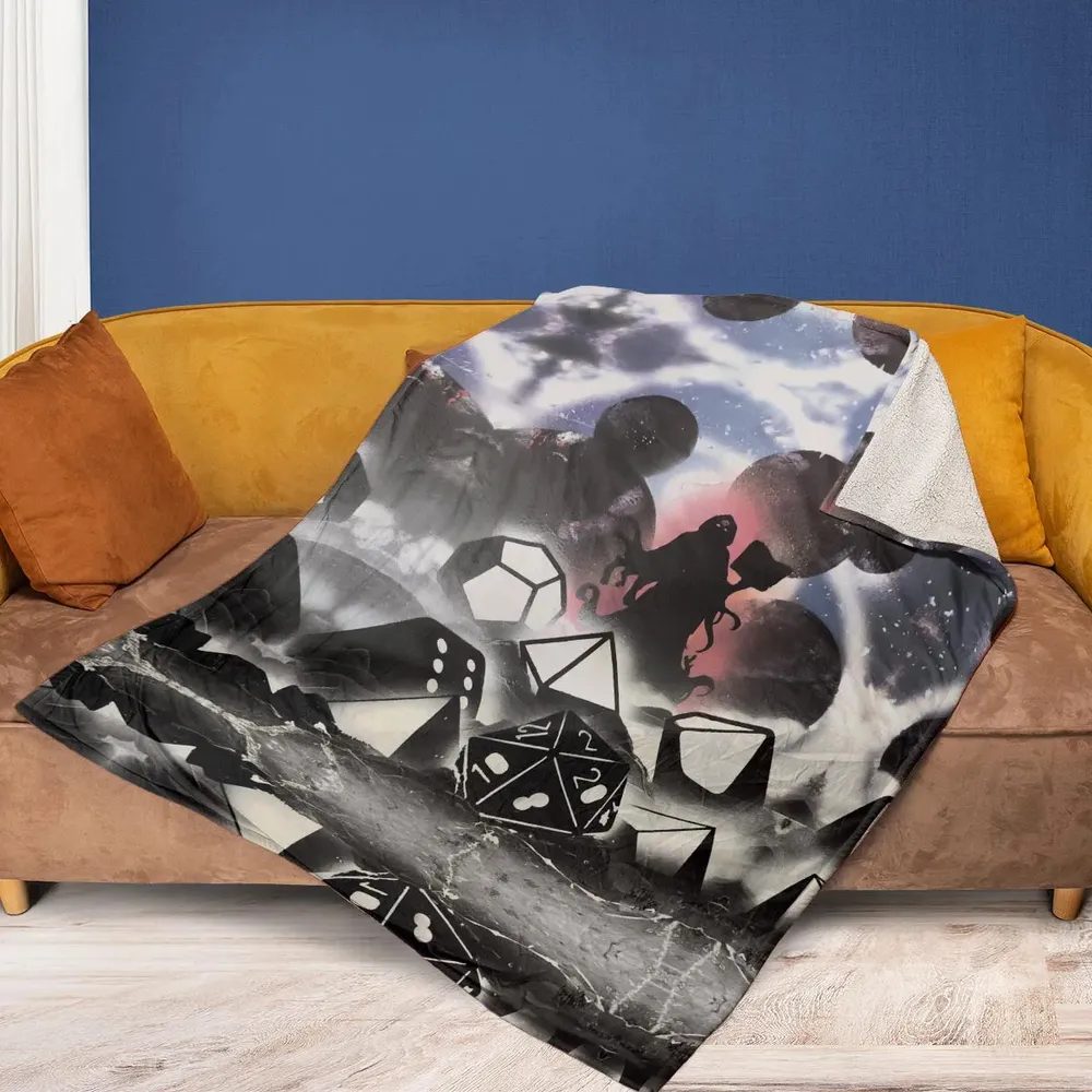 How I Roll DnD Fleece Blanket - 2