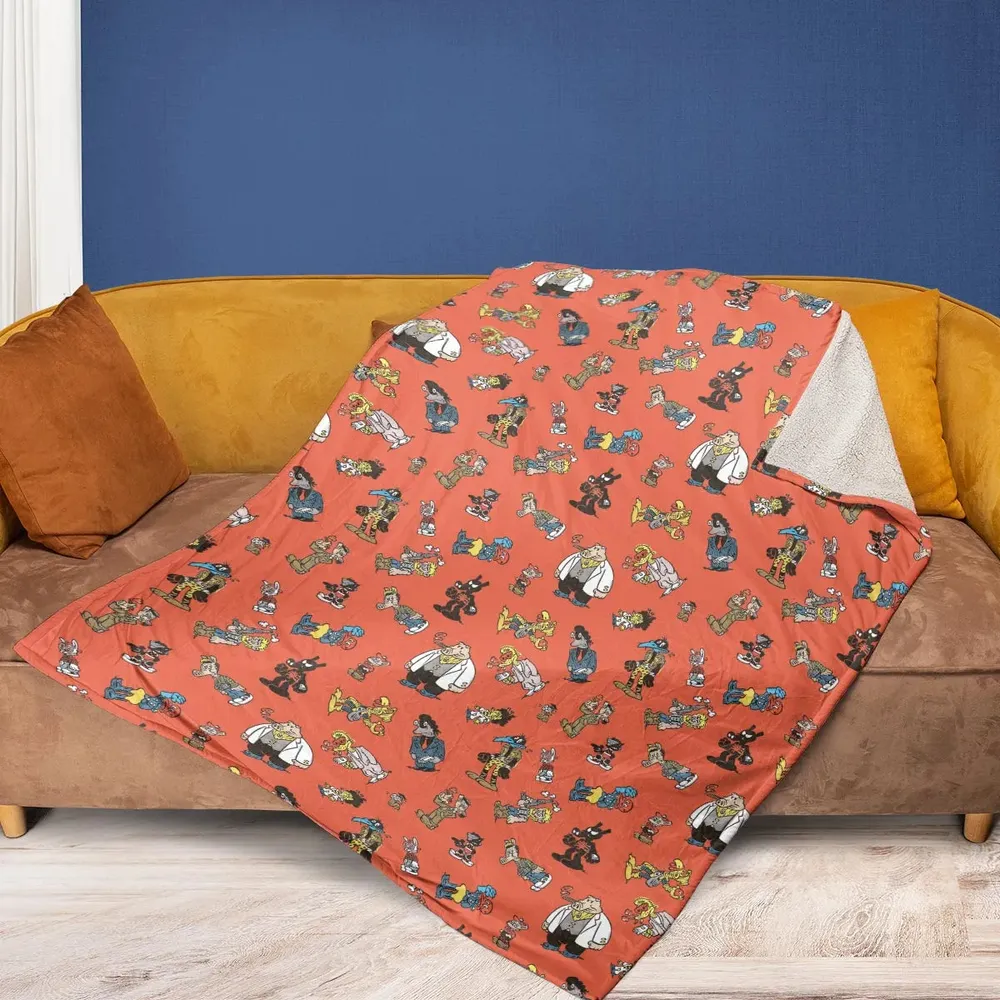 Cast of Peter Porker Fleece Blanket - 2