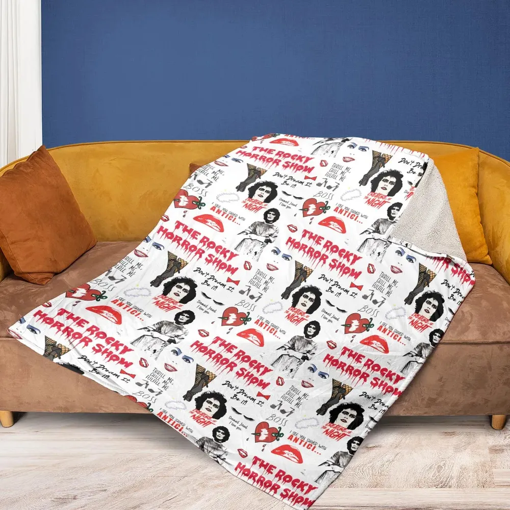 The Rocky Horror Picture Show Pattern Fleece Blanket - 2