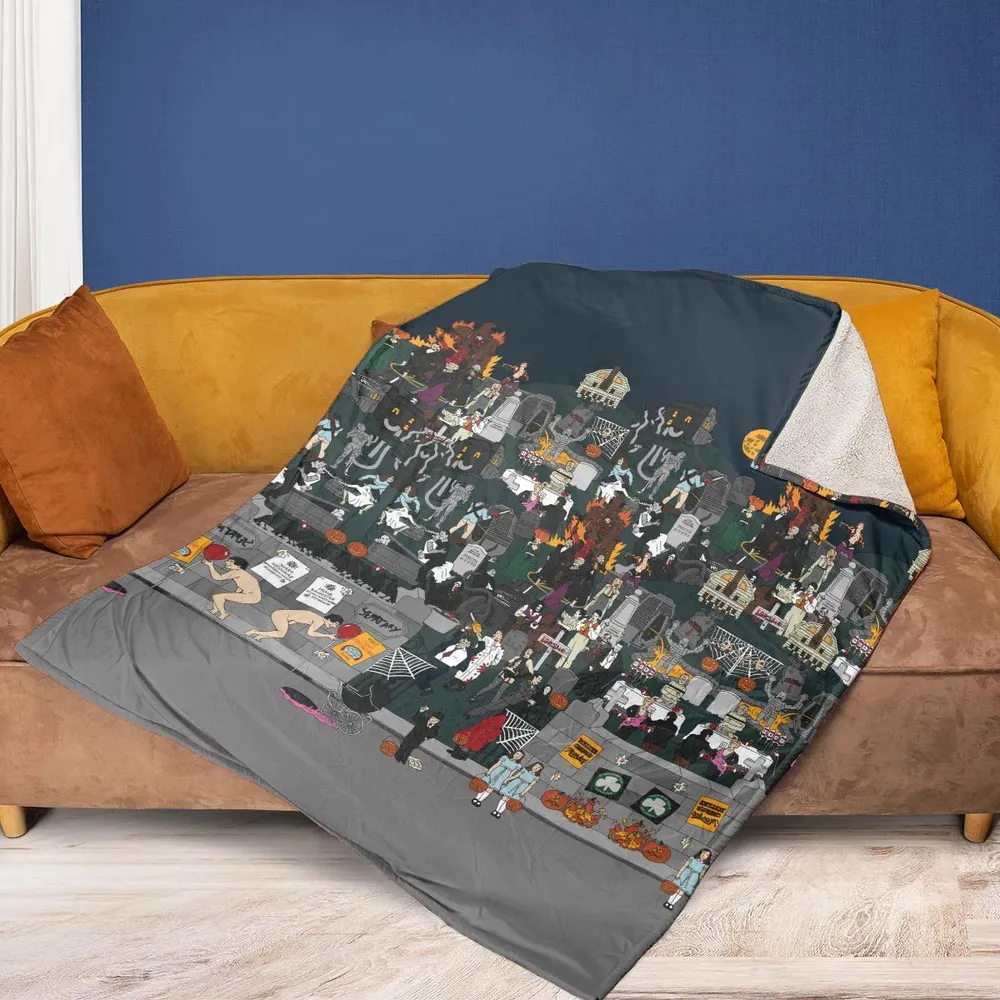 Horror Street Fleece Blanket - 2