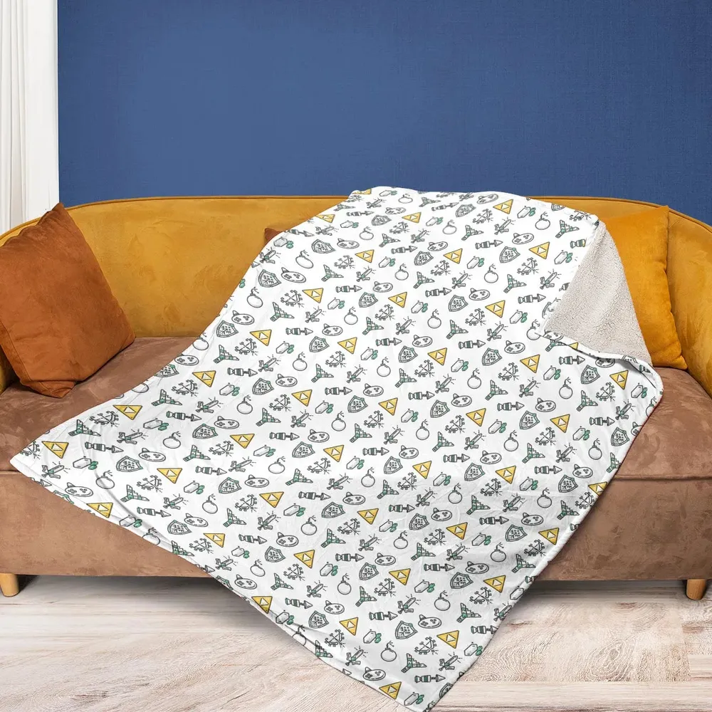 The Zelda Pixel Style Fleece Blanket - 2