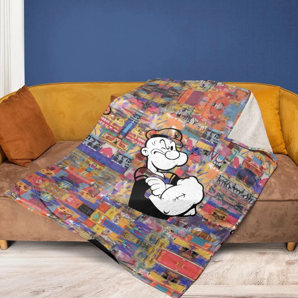 Popeye The Sailor Man Fleece Blanket - 2