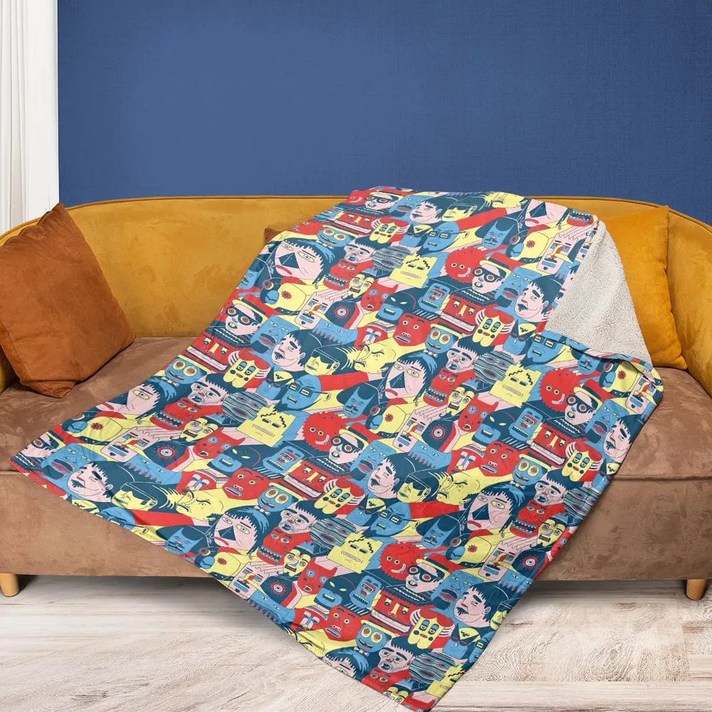 Trash Monsters Adult Swim Fleece Blanket - 2