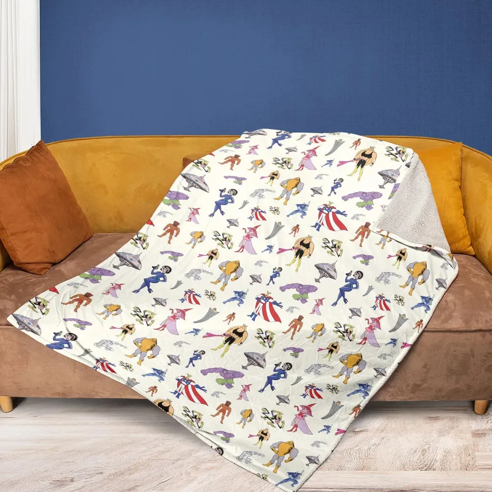 The Justice Friends Characters Fleece Blanket - 2