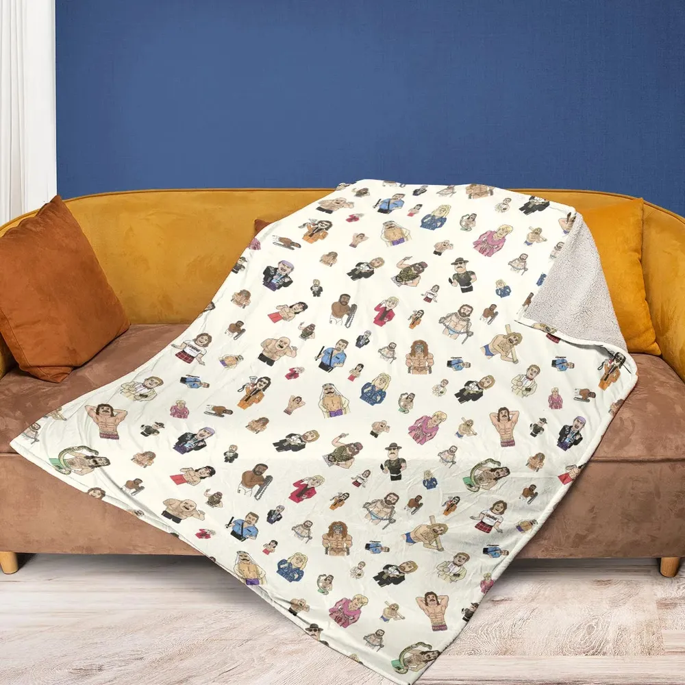 Old School Pro Wrestling Fleece Blanket - 2