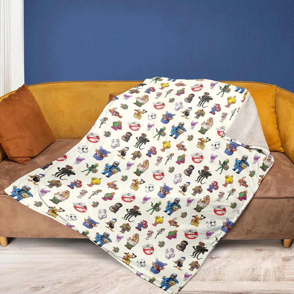 Behind The Face Fleece Blanket - 2