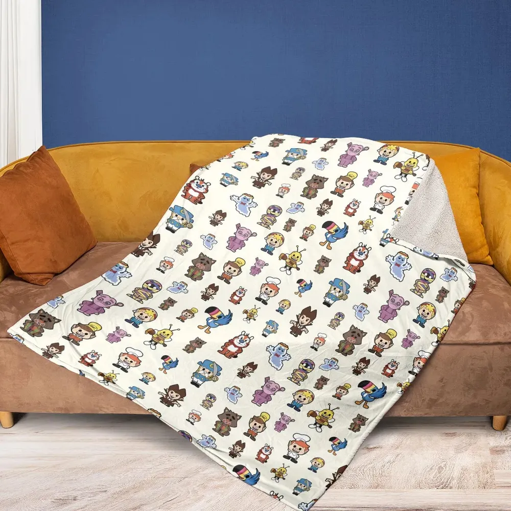 Breakfast Club Cereal Mascot Fleece Blanket - 2