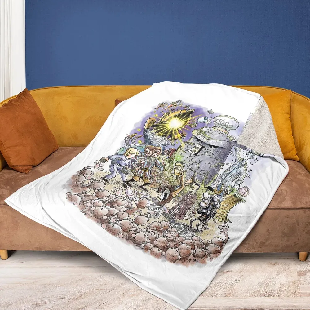 42 Meaning Of Life The Hitchhiker's Guide to the Galaxy Fleece Blanket - 2