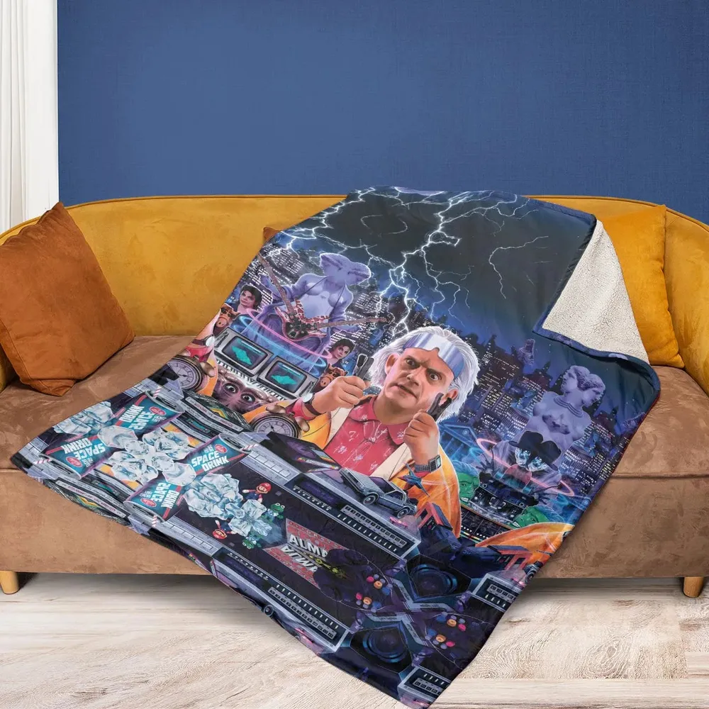 Great Scott! Back To The Future Fleece Blanket - 2