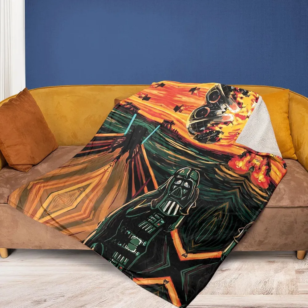 Vader Scream Darth Vader Fleece Blanket - 2