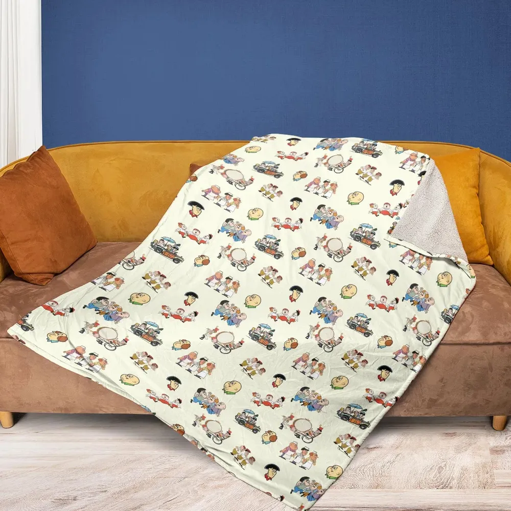 Three Stooges Cartoon 1965 Fleece Blanket - 2