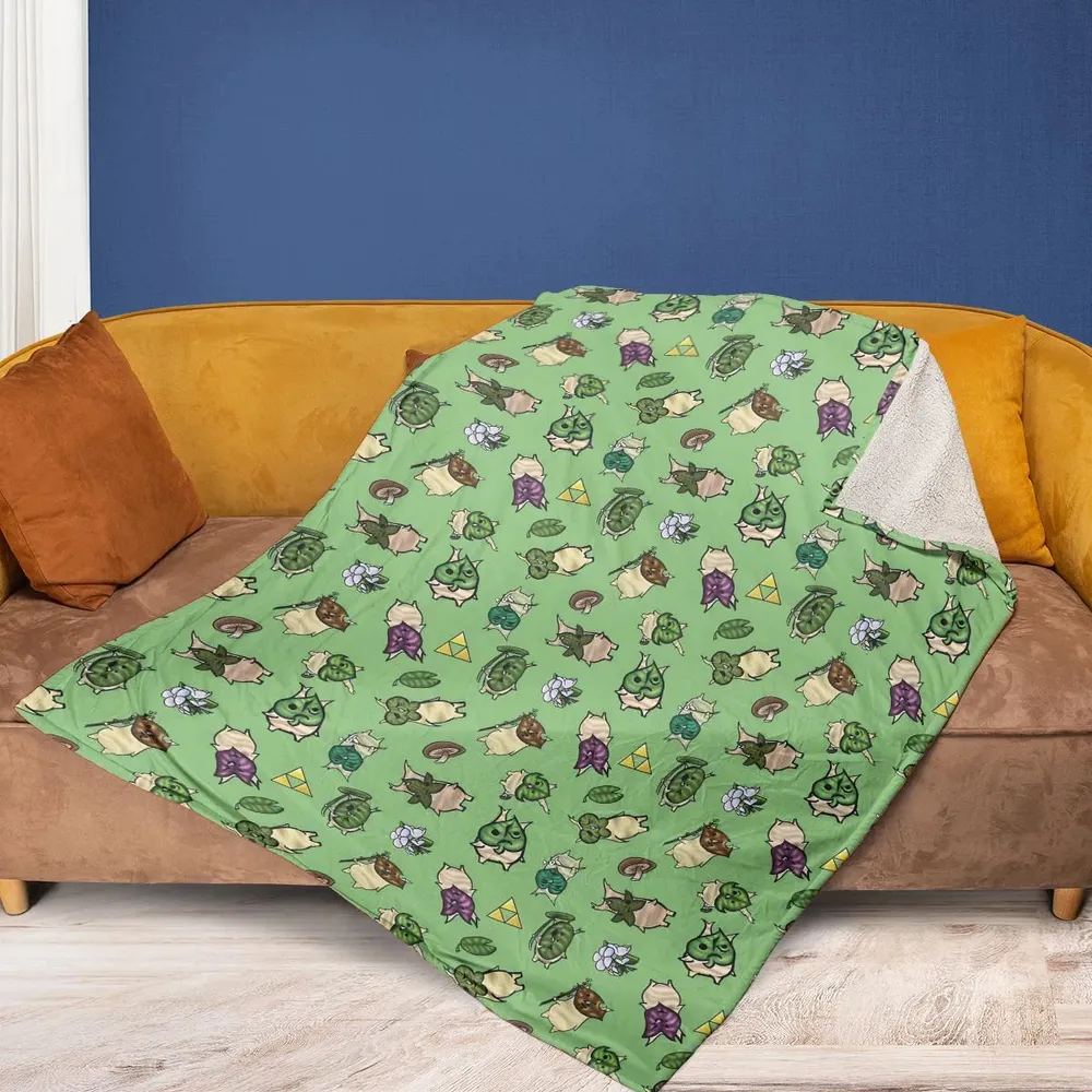 Korok Style The Legend of Zelda Fleece Blanket - 2