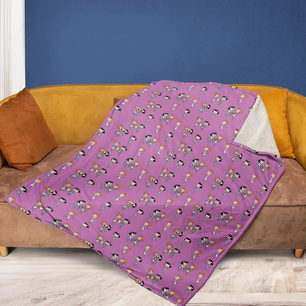 Wilma and Betty The Flintstones Fleece Blanket - 2