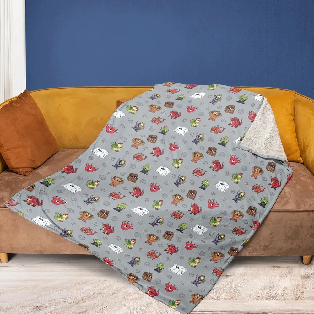 Little Monsters DnD Fleece Blanket - 2