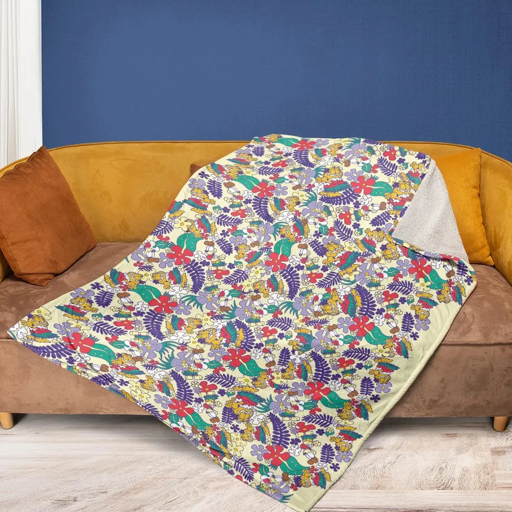 Aloha Garfield And Odie Fleece Blanket - 2