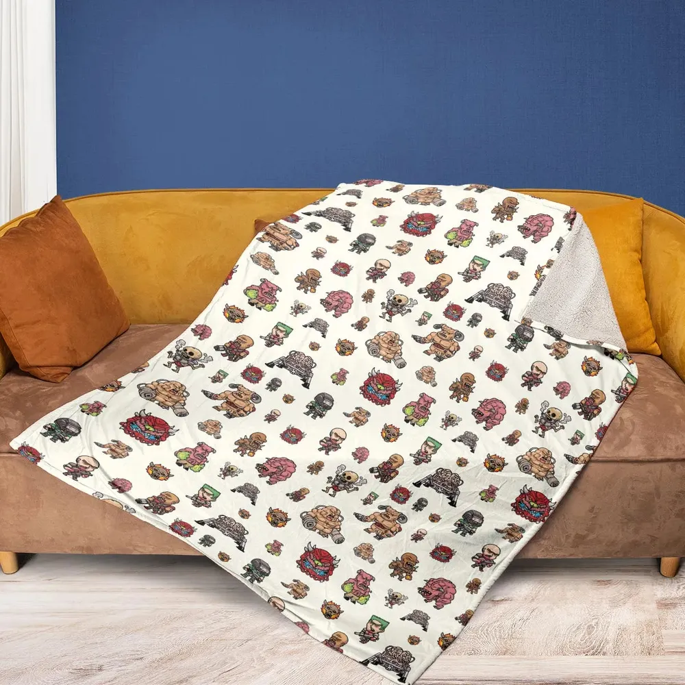 Doom Chibi Characters Fleece Blanket - 2