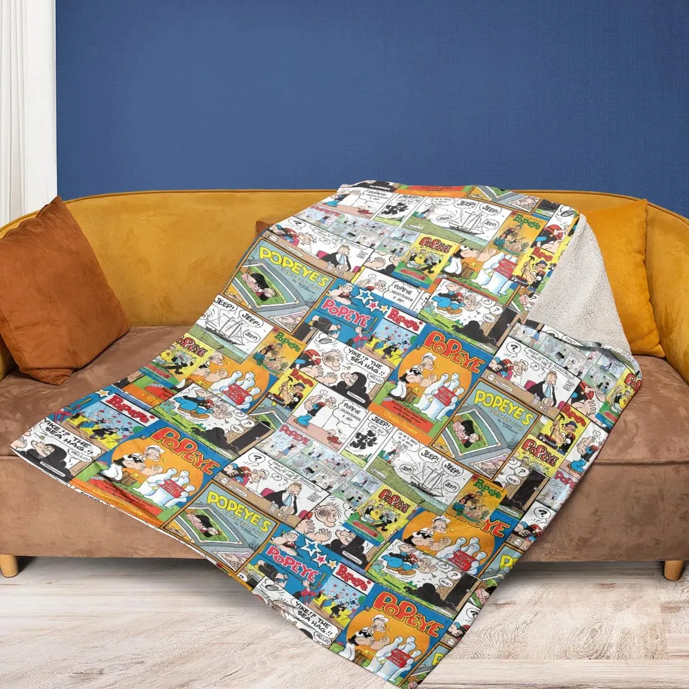 Olive Oyl Popeye Comic Fleece Blanket - 2