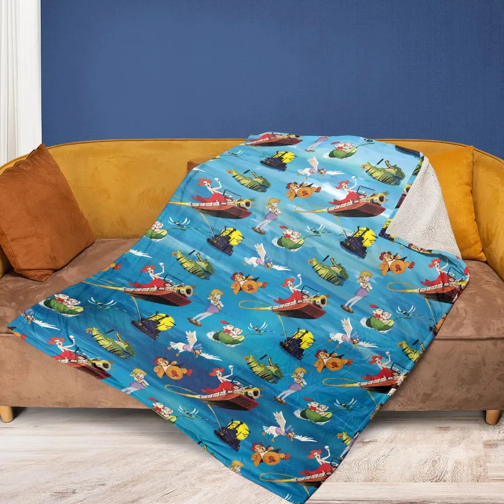 Chasing The Rescuers Characters Fleece Blanket - 2